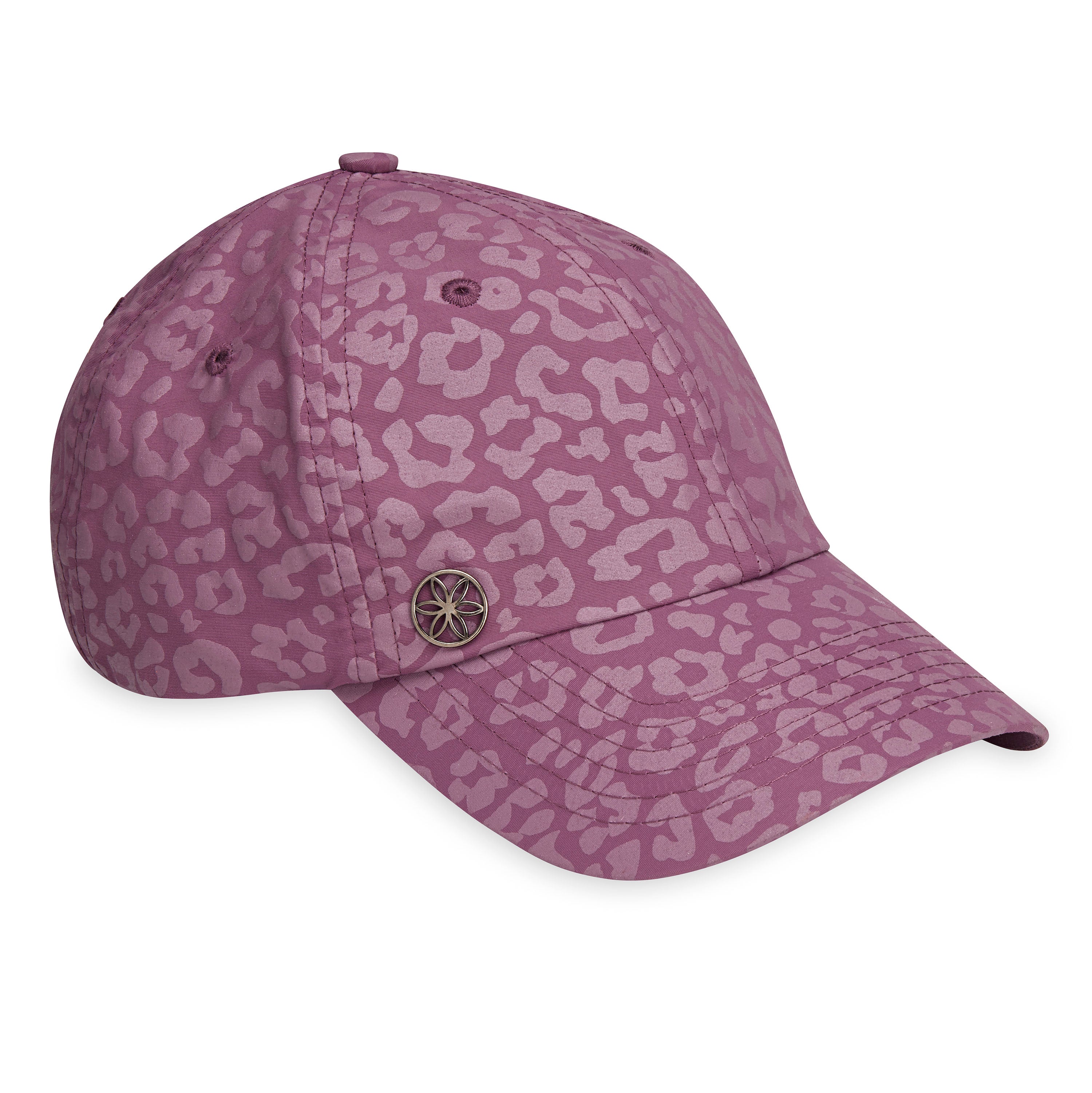 Classic Leopard Print Hat  rose